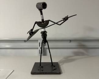 Small Metal Sculpture made of recycled materials 