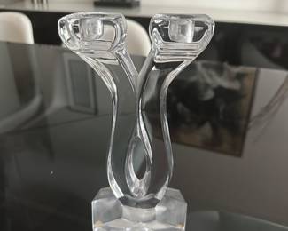 Baccarat Double headed Candle Holder 