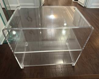 Vintage Lucite Side Table 