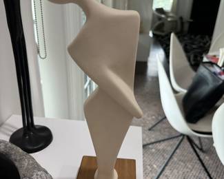 Vintage Figural Abstract Moderism Ceramic Sculpture 