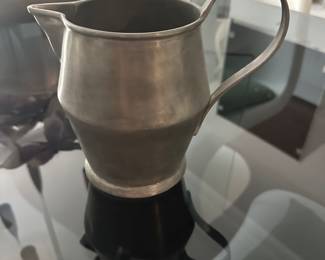 Pewter pitcher