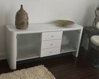 White  credenza 5’ x 16” x