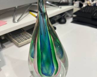 Glass paper weight 
