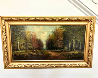 Framed Landscape Oil Painting – Signed by M. N. Snyder