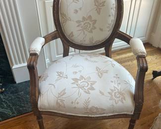 Louis XVI-Style Upholstered Armchair