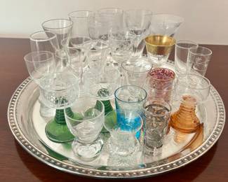 Assorted Vintage Cordial & Liqueur Glasses