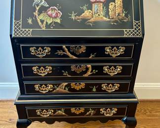 Jasper Cabinet Company Chinoiserie-Style Drop-front Secretary Desk