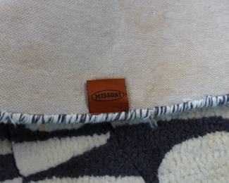 Round Missoni area rug