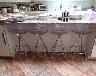 Caligaris L'Eau counter bar stools 