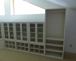 Pottery Barn complete closet/storage setup