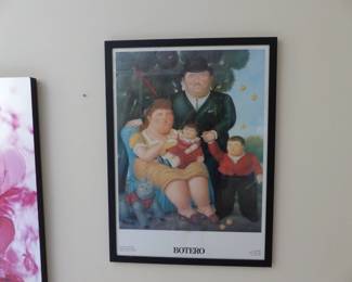 Framed poster, skull art by Parvez