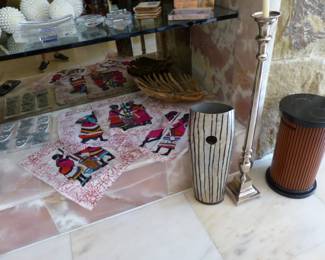 Bric-a-brac, African unframed pictures