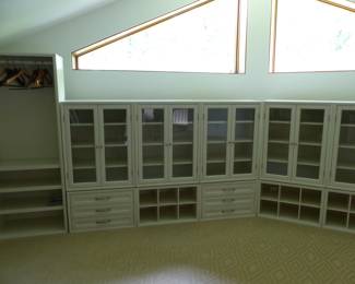 Pottery Barn complete closet/storage setup