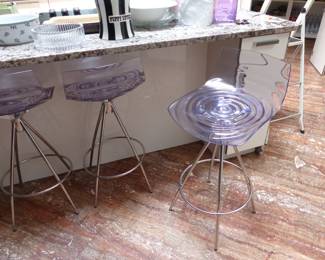 Caligaris L'Eau counter bar stools 