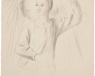 263
Jesús Guerrero Galván
1910-1973, Mexican
"Niño," 1962
Charcoal on Arches paper
Signed and dated lower right: J. Guerrero Galván / 1962; titled by repute
Sheet: 30" H x 22" W
Estimate: $800 - $1,200