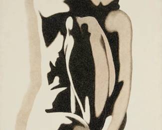 97
Gullú
20th Century
"Desnudo," 1974
Acrylic and ink on board
Signed, dated, and indistinctly inscribed at lower right: Gullú 74 [indistinct]; titled from a sales invoice
39.5" H x 28" W
Estimate: $400 - $600