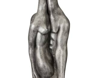 144
Manuel Carbonell
1918-2011, Cuban
"Pygmalion and Galatea," 1963
Patinated Hydro-cal
With incised signature, date, and inscription at base: Carbonell / Austin 63 Product ©
29.25" H x 11.75" W x 11" D
Estimate: $800 - $1,200