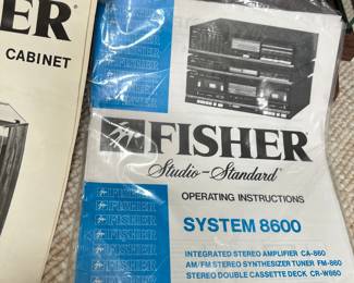 Speaker System model STV-870 - Fisher Component Cabinet RA-860 -Fisher Studio - Standard system 8600