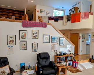 Amazing art, world textiles and textile made but the owner