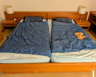 MCM Teak king size bed