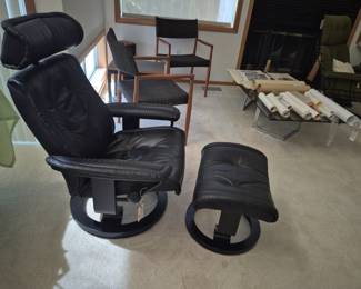 Ekornes Prince Stressless recliner and ottoman 