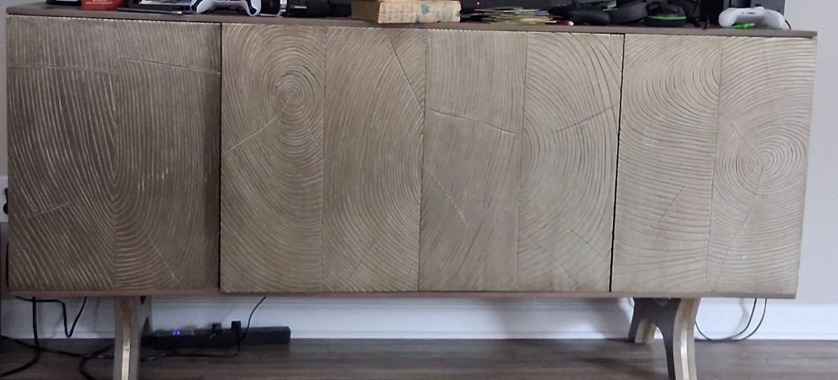 Haul away bronze credenza, couch and chair at later date and it's yours for free!!
$4000 value