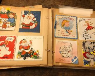 Scrapbook FULL of vintage greeting cards