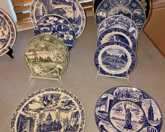 More vintage souvenir plates (NYC, California, Yellowstone & more)