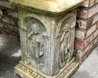 Cement outdoor pedestal (12” square, 21” tall)