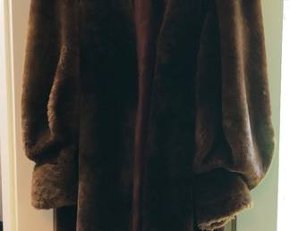 Vintage mouton fur coat
