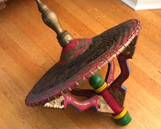 Balinese temple umbrella (18”L, 16” diameter)