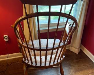 Country Round Wooden Table W/ 2 Arm Chairs Set