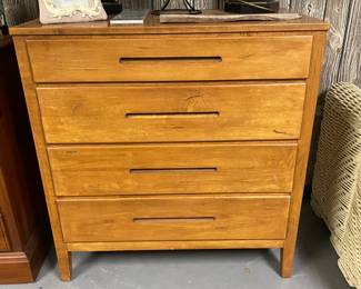 Mid-Century Modern Wood High-Boy Dresser