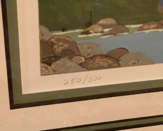 Signed & Numbered Framed Artwork By "Wooster Scott"