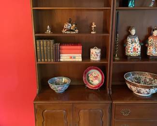 Wooden 3 Piece Wall Unit Bookcase Set