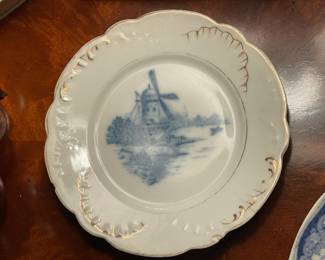 Antique Blue & White Porcelain Plate (Possibly 1830s)