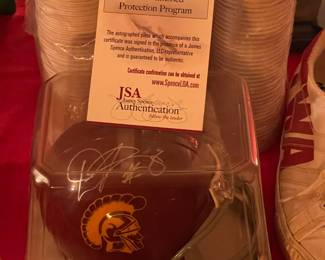 Mini Helmet Autographed By Dwayne Jarrett W/ JSA COA