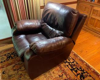 Oversized Leather Recliner Chair