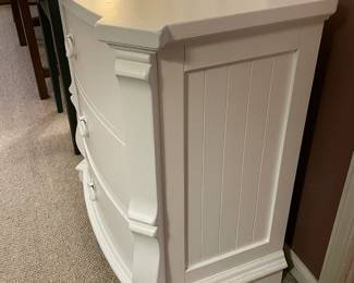 Lexington White Mini Dresser Nightstand Cabinet W/ 3 Drawers