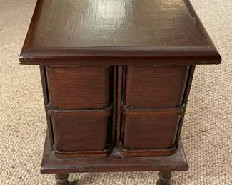 Vintage Wooden Sewing Drawer Cabinet