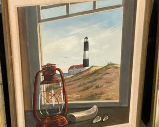 Framed Shore Artwork