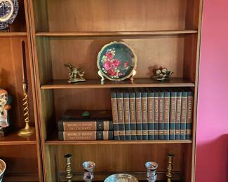 Wooden 3 Piece Wall Unit Bookcase Set