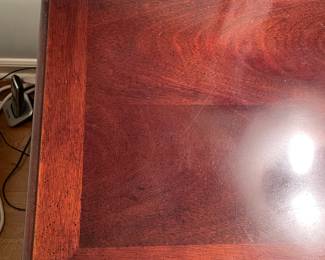 Beautiful Henredon Wooden Nightstand W/ Brass Hardware & 3 Drawers