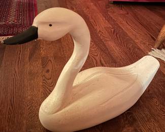 Vintage Swan/Duck Decoy Autographed By "S. Allard"