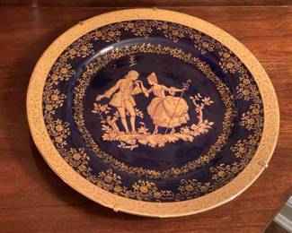 Decorative Blue & Gold Set By Limoges (France)