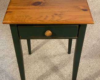 Wooden Country Accent Table W/ 1 Drawer