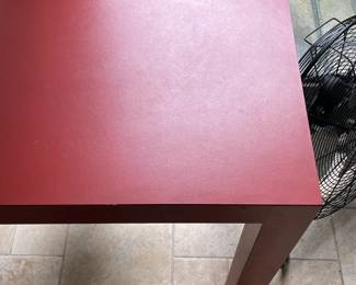 Red Console Table