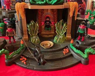 FABULOUS Playmobil "Magic Knights Dragon Temple" Playset W/ Figures, Original Box, Etc.