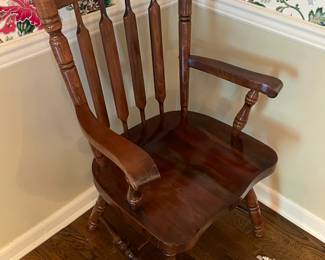Country Accent Wooden Arm Chair