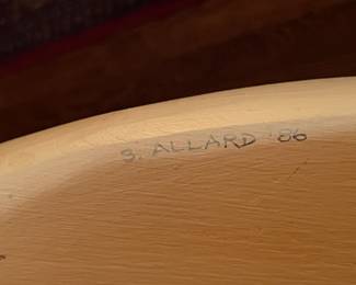 Vintage Swan/Duck Decoy Autographed By "S. Allard"